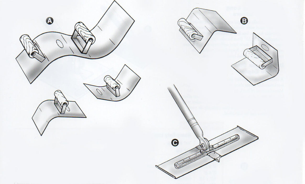 Diagrom of the Havila 2" Round Inside Curb Tool