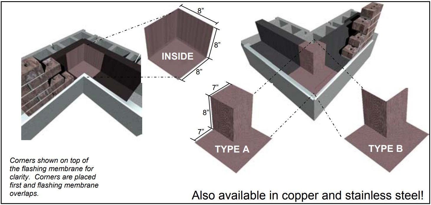 8" IPCO Inside Corner