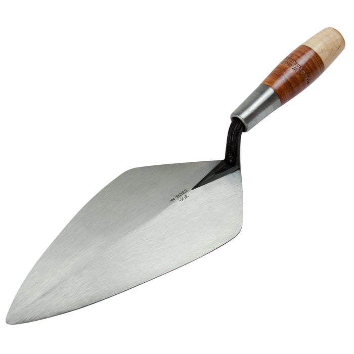 Wide Brick Trowel, Leather Handle