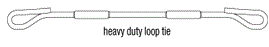10" Heavy Duty Loop Tie, box