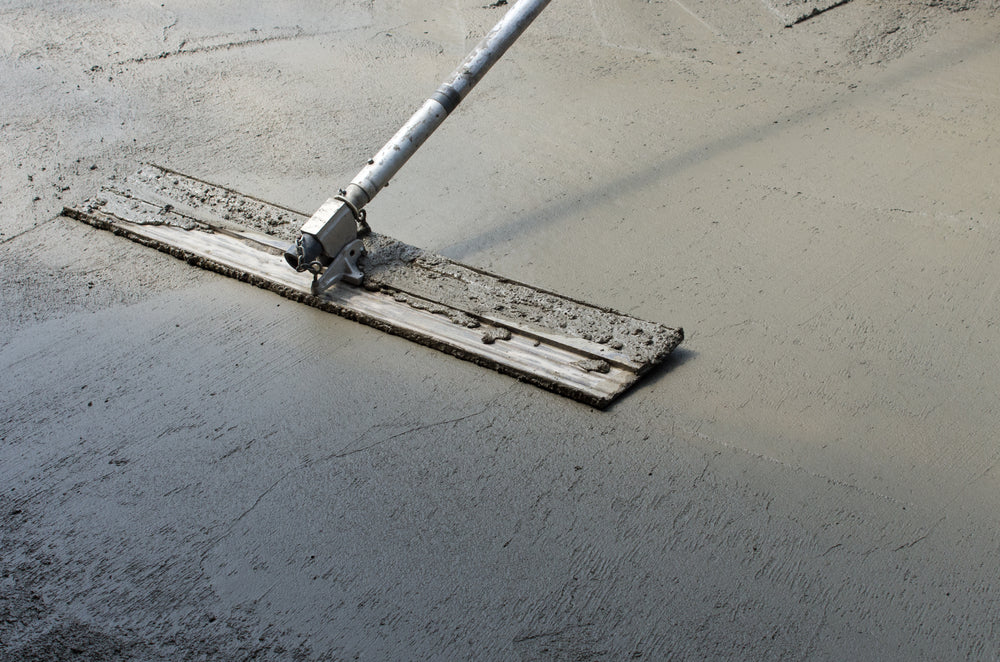 Trowel vs. float finish concrete.