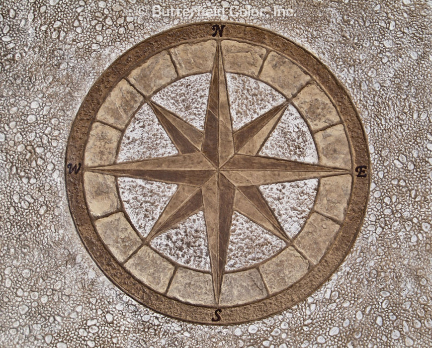 48" Compass Rose Stamp Pattern