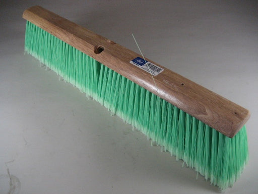 24" Green Flagged Plastic Floor Brush