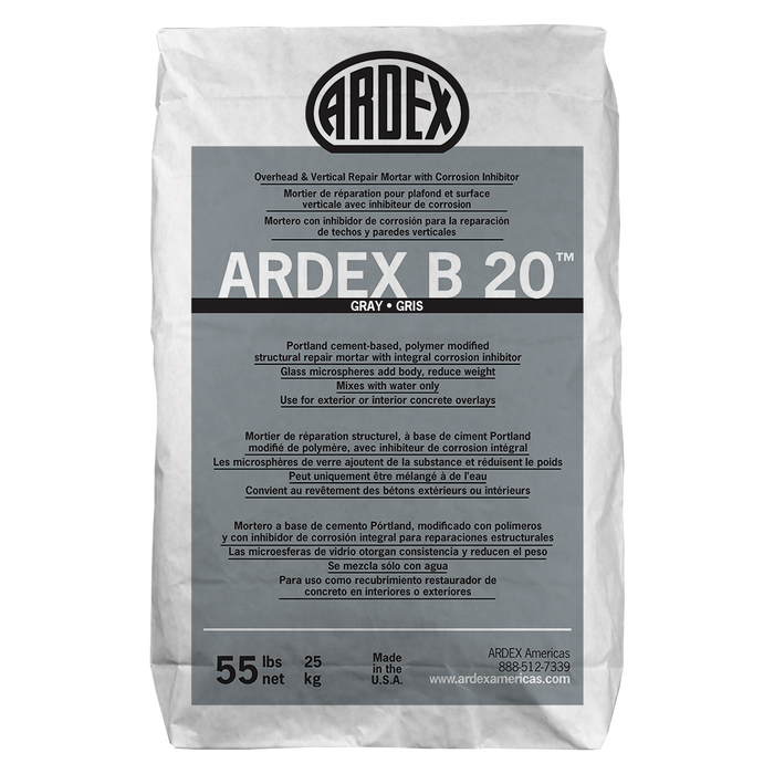 Ardex B20, Vertical Concrete Repair, 55lb Bag